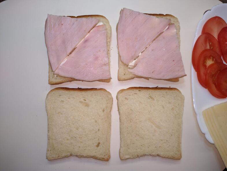 Добавляем ветчину