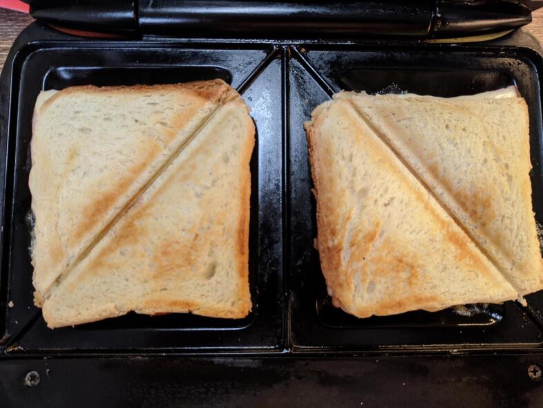 Жарка в сэндвичнице