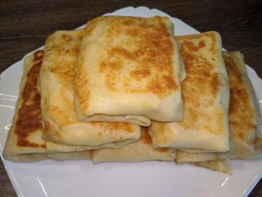 Блинчики с курицей и сыром