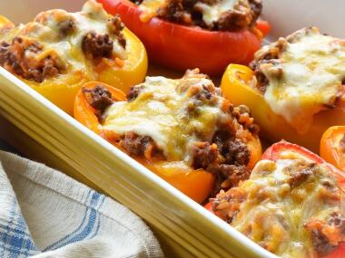 Фаршированные перцы с мясом и рисом