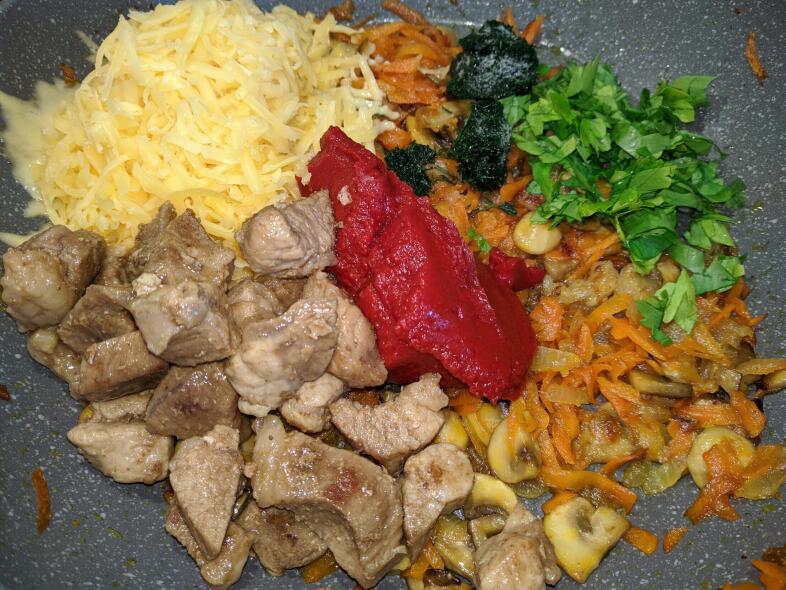 Добавляем остальные ингредиенты