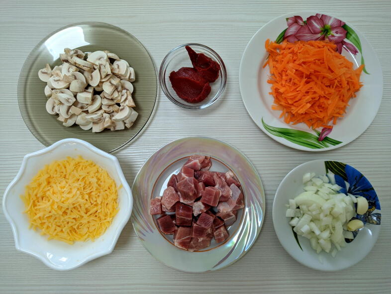 Подготовка ингредиентов